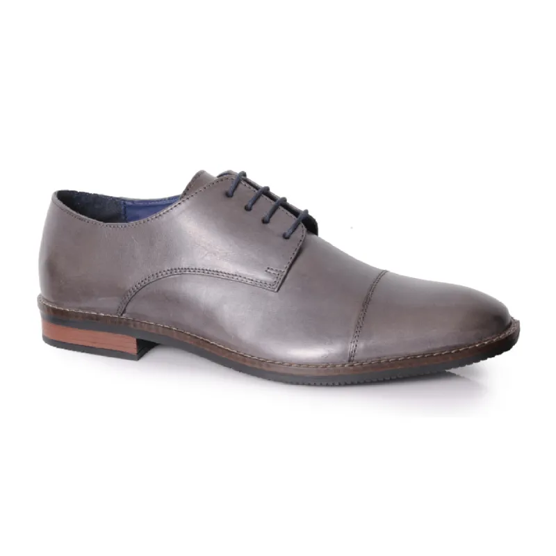 Silver Street London RUFUS Mens Derby Shoes Grey sold by Shuperb