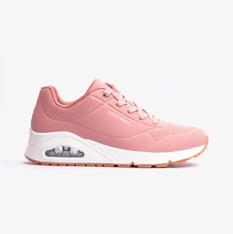 Skechers 73690/ROS UNO - STAND ON AIR Womens Trainers Rose sold by Shuperb