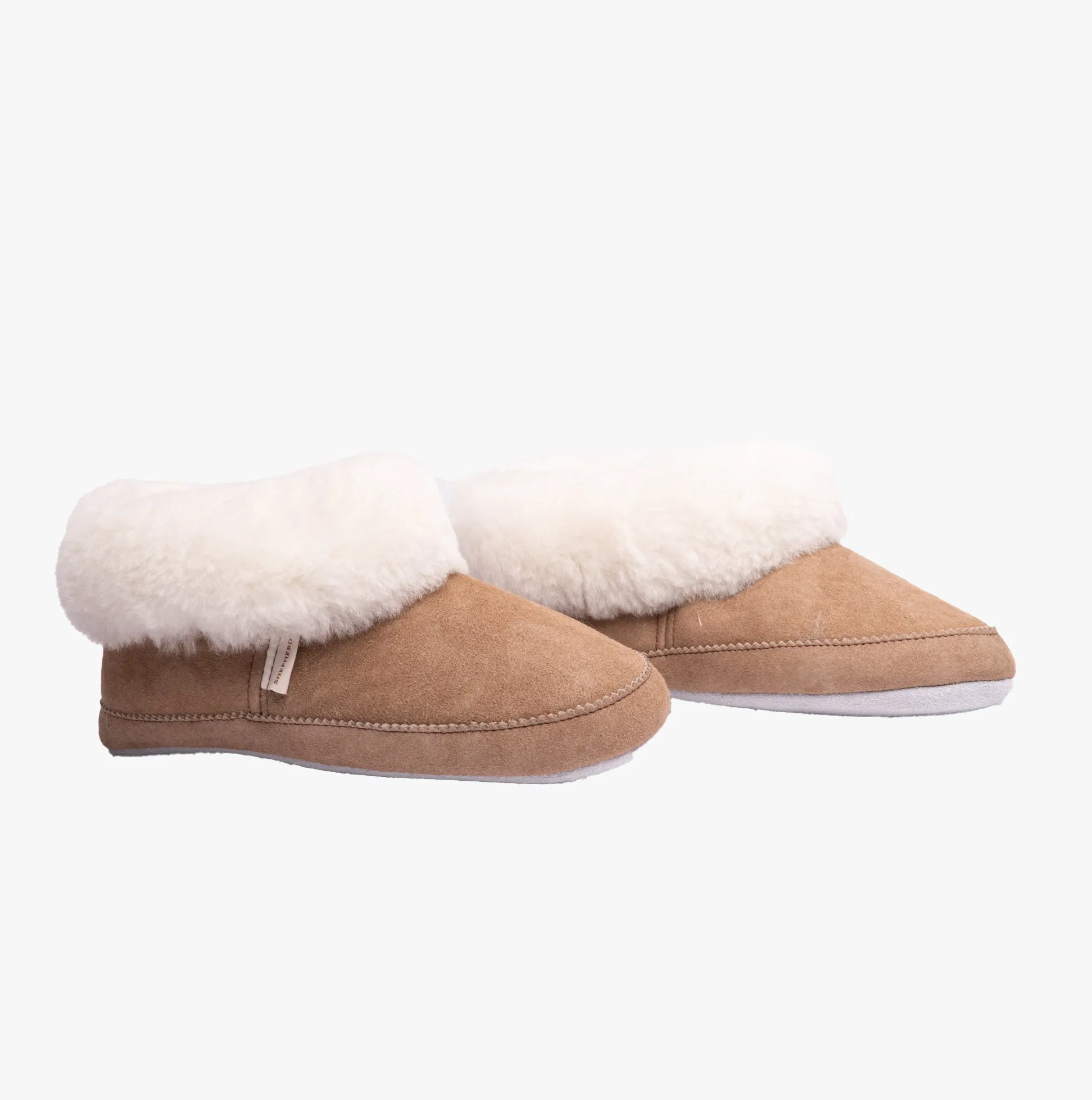 EMMY Ladies Sheepskin Full Slippers Stone/White sold by Shuperb product image thumbnail 2