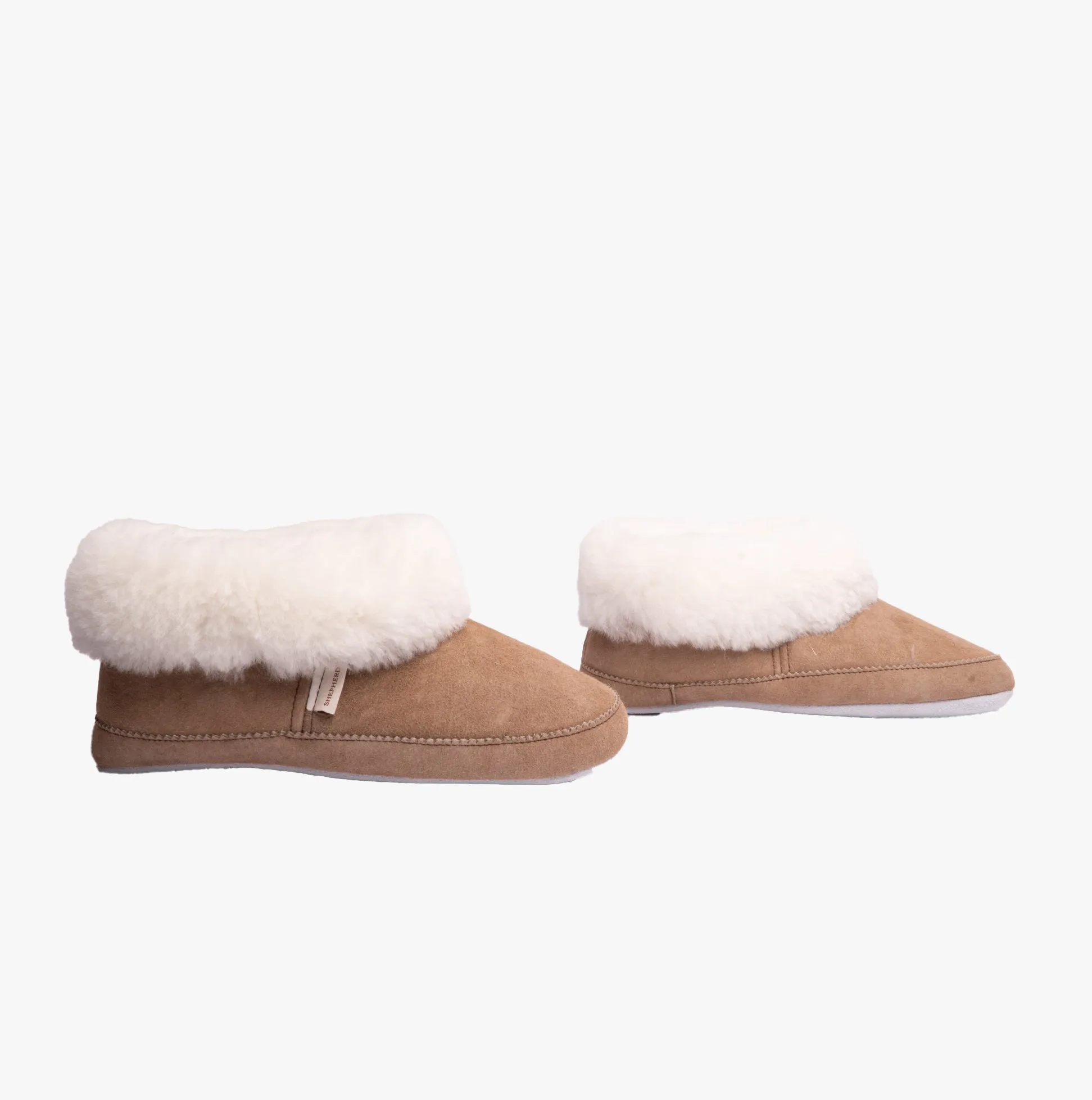 EMMY Ladies Sheepskin Full Slippers Stone/White sold by Shuperb product image thumbnail 3