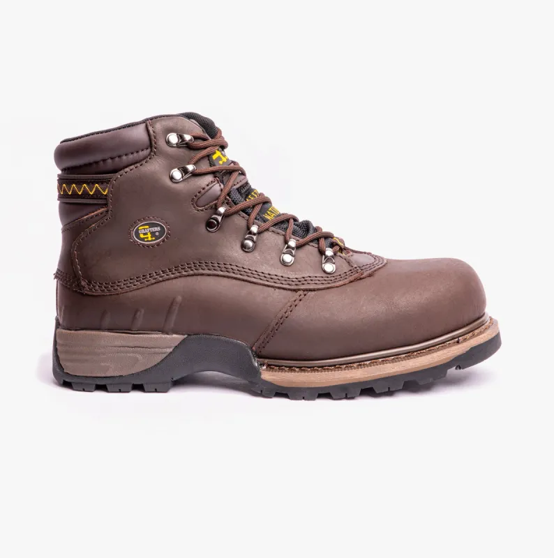 Grafters Mens Safety Boots Brown sold by Shuperb