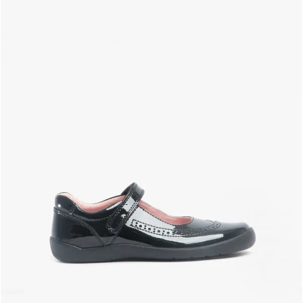 SPIRIT Girls Leather Mary Jane School Shoes Patent Black sold by Shuperb product image thumbnail 2