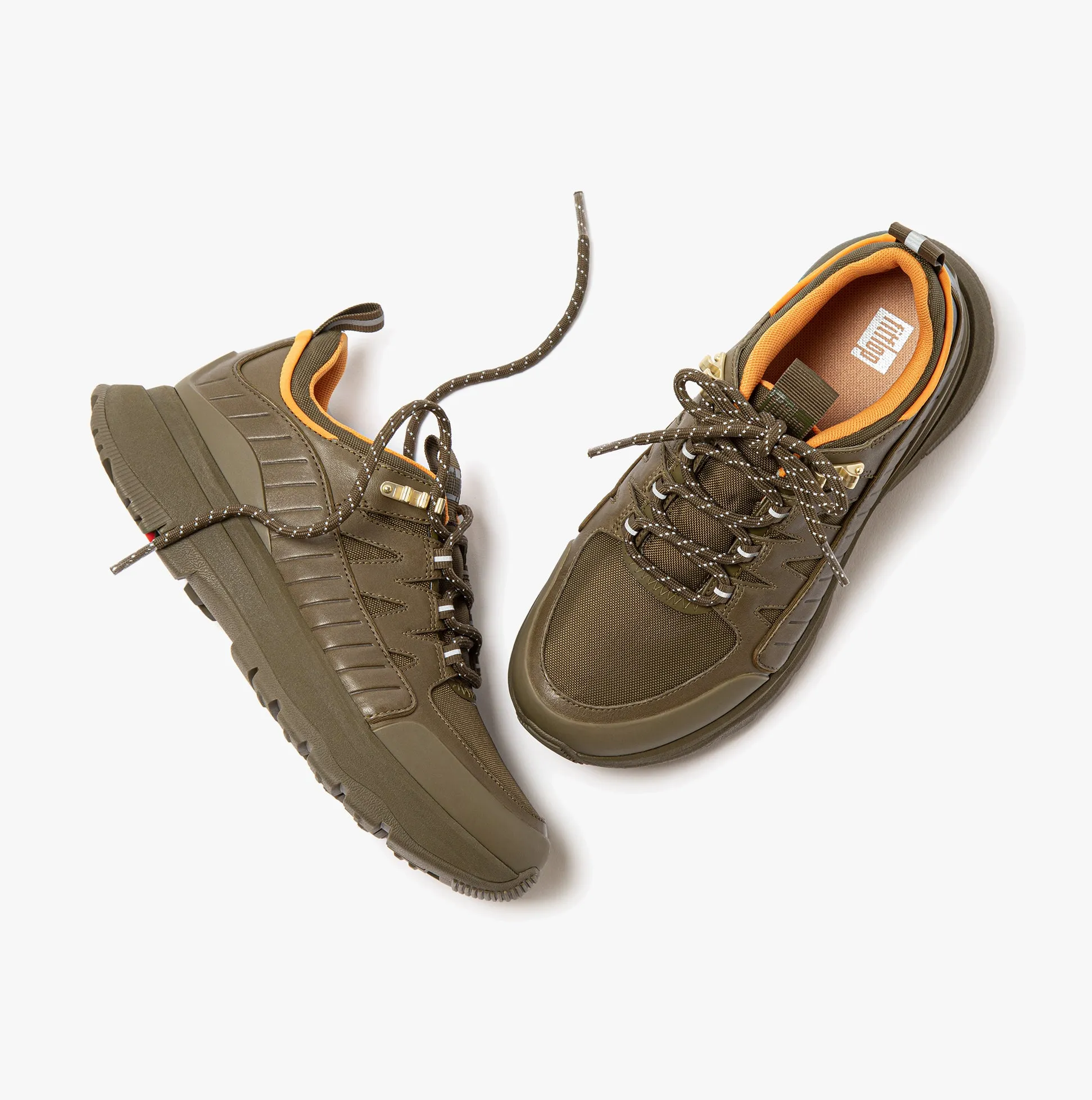 FitFlop NEO-D-HYKER LEATHER-MIX Womens Leather Outdoor Trainers Mossy Mix sold by Shuperb product image thumbnail 5