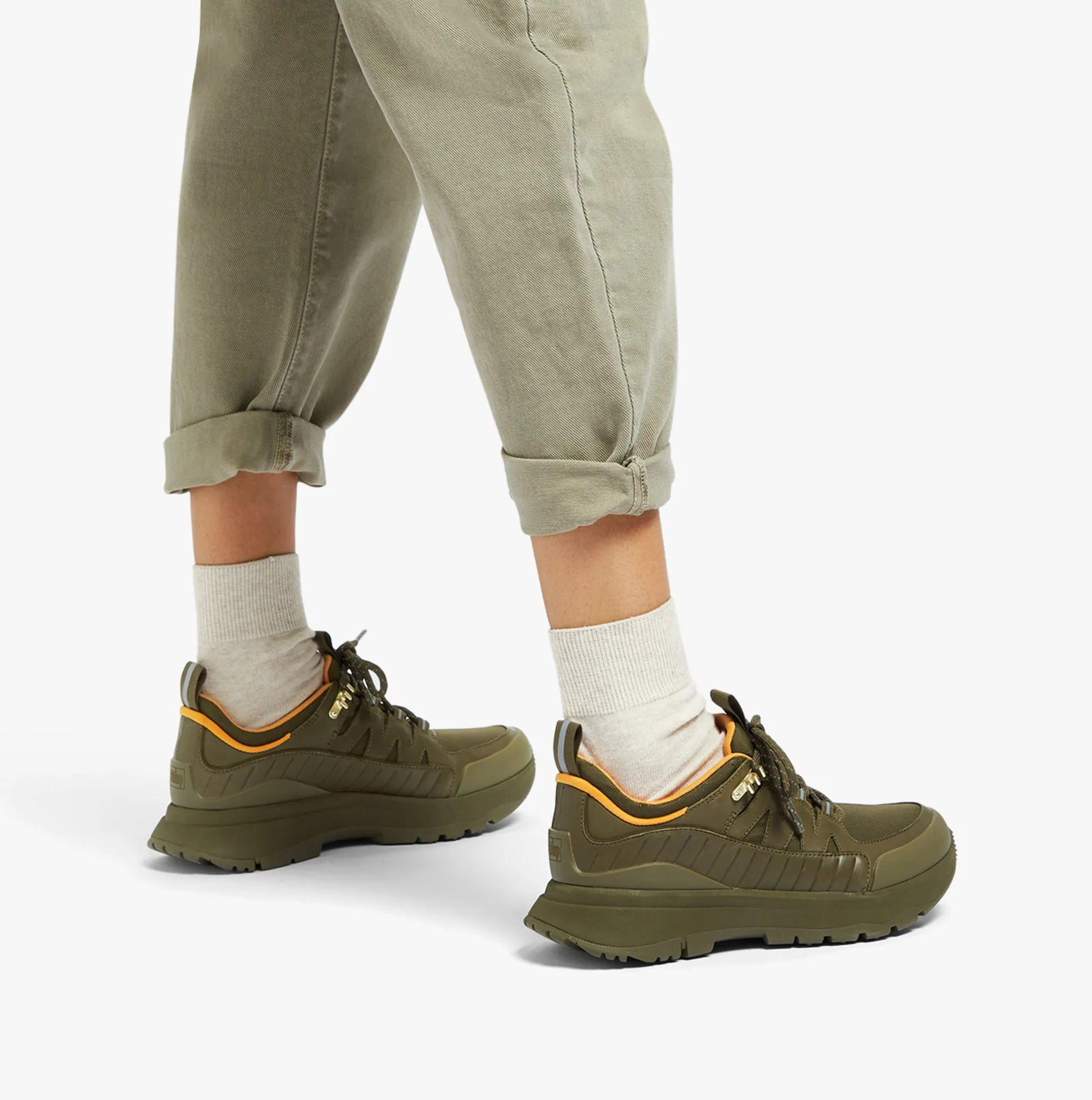 FitFlop NEO-D-HYKER LEATHER-MIX Womens Leather Outdoor Trainers Mossy Mix sold by Shuperb product image thumbnail 2