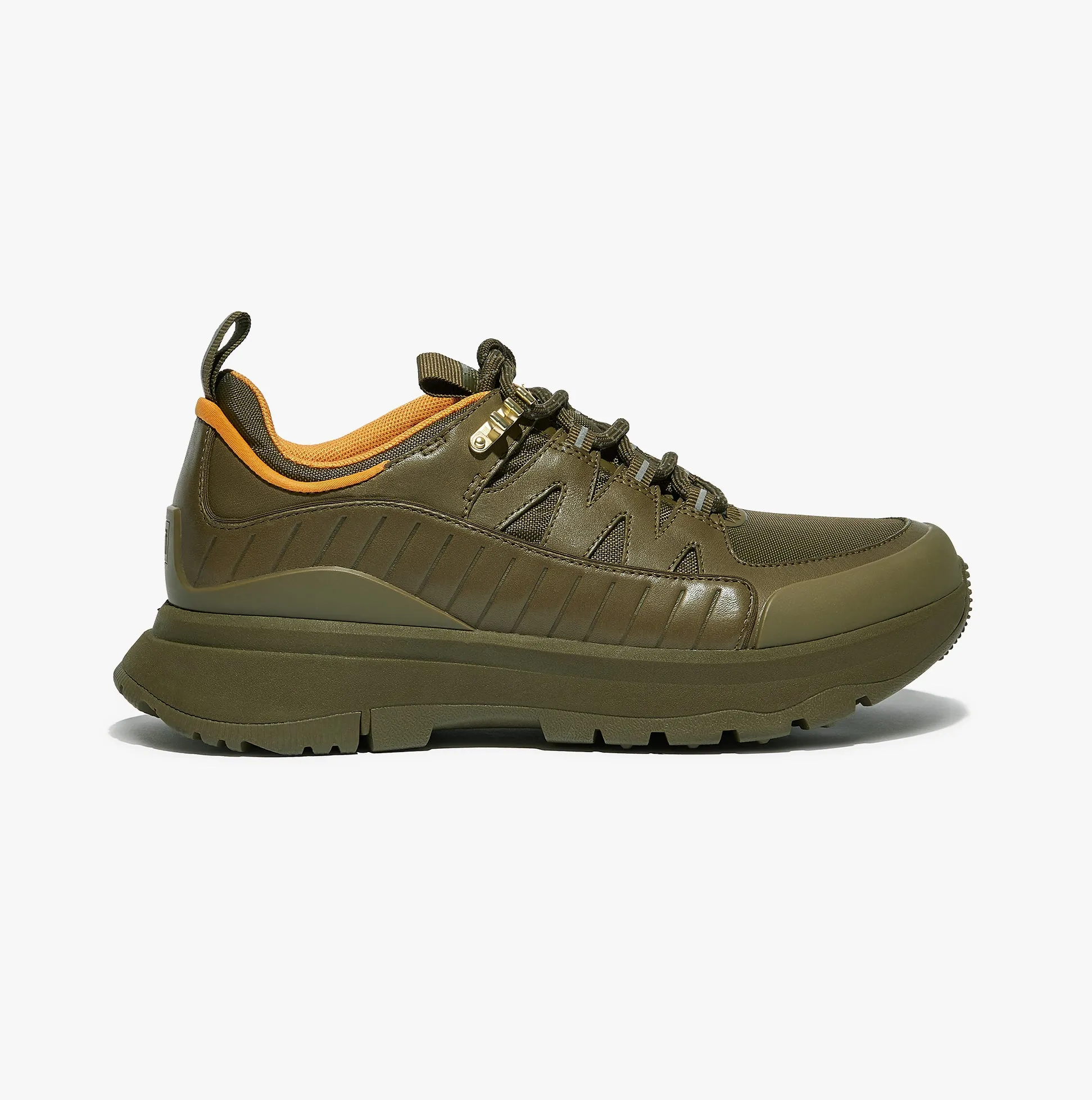 FitFlop NEO-D-HYKER LEATHER-MIX Womens Leather Outdoor Trainers Mossy Mix sold by Shuperb