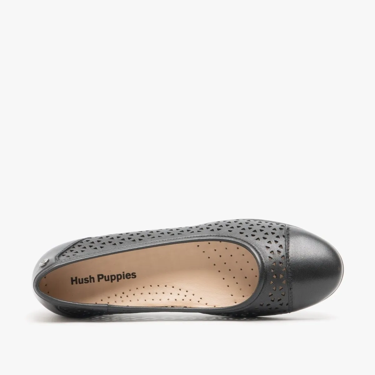 LEAH Ladies Leather Ballerina Pumps Black sold by Shuperb product image thumbnail 5