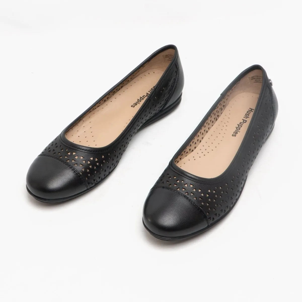 LEAH Ladies Leather Ballerina Pumps Black sold by Shuperb product image thumbnail 3