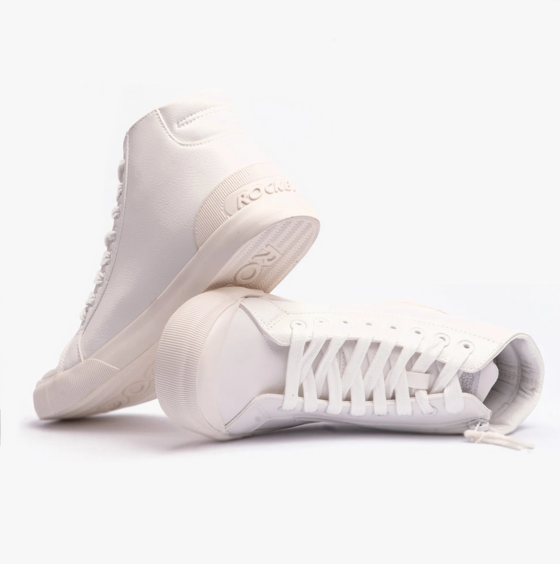 Rocket Dog JAZZIN HI SPORTY PU Womens Trainers White sold by Shuperb product image thumbnail 5