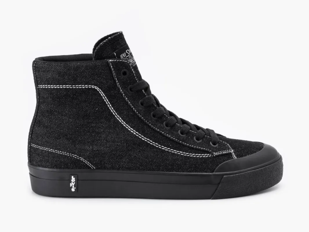 Levi's LS2 MID Mens Trainers Full Black sold by Shuperb