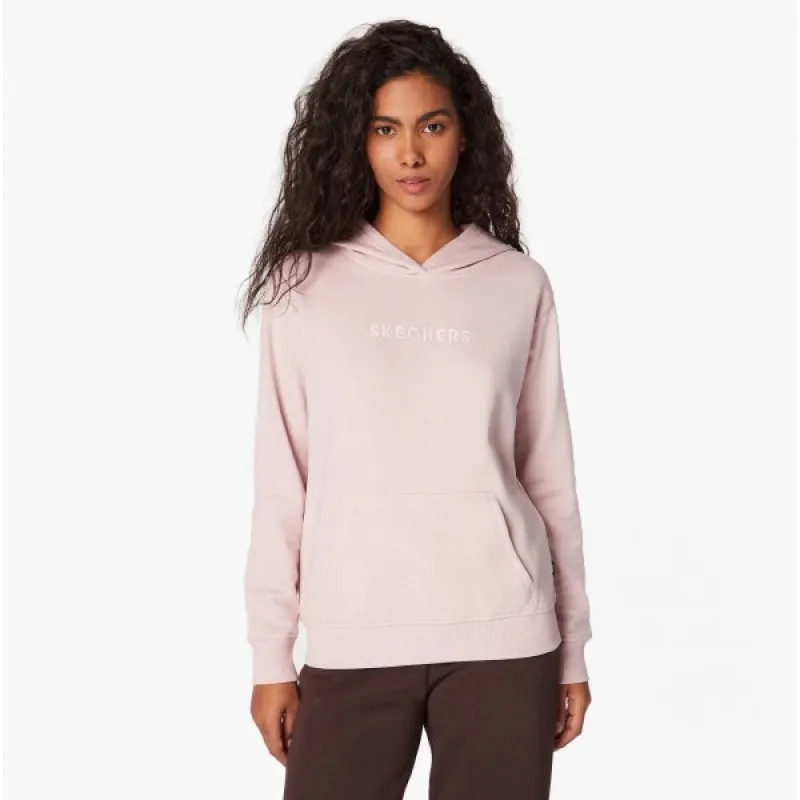 Skechers WHD69/LPK SIGNATURE Womens Cotton Hoodie Pink made by Skechers