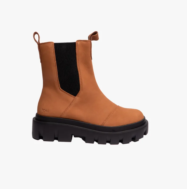 TOMS ROWAN Womens Boots Tan sold by Shuperb