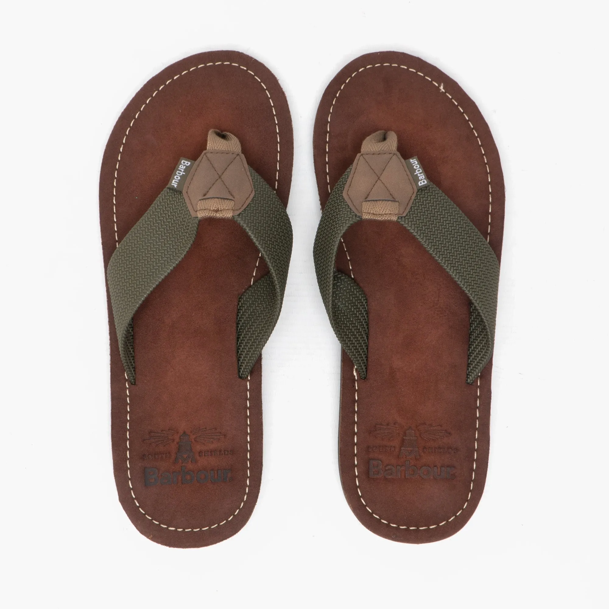 Barbour TOEMAN BEACH SANDAL Mens Flip Flops Olive sold by Shuperb product image thumbnail 2
