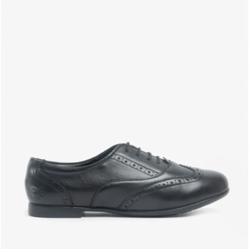 Start-Rite MATILDA Girls Leather Brogue School Shoes Black made by Start Rite