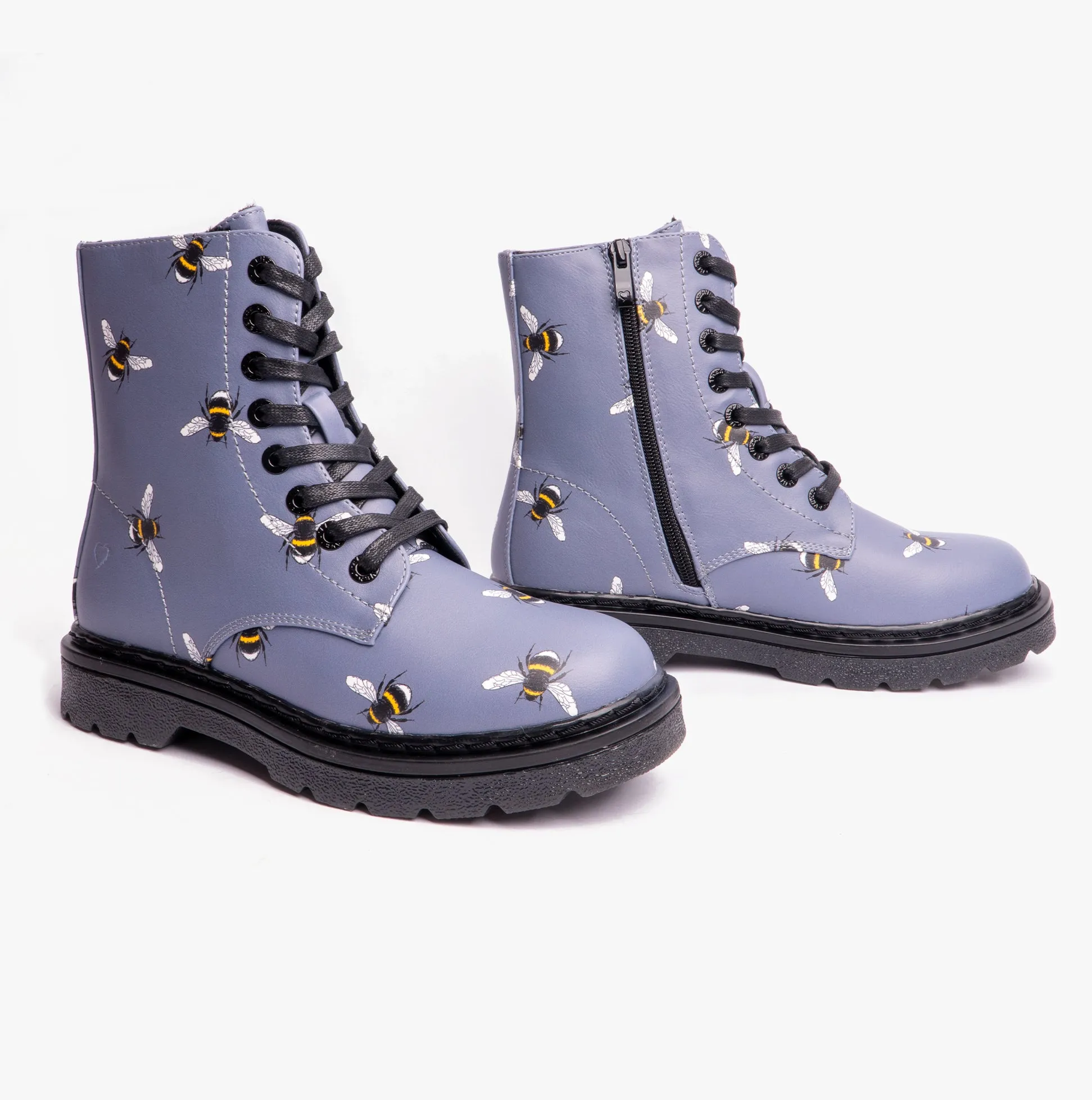 JUSTINA2 BEE PRINT Womens Ankle Boots Denim sold by Shuperb product image thumbnail 2