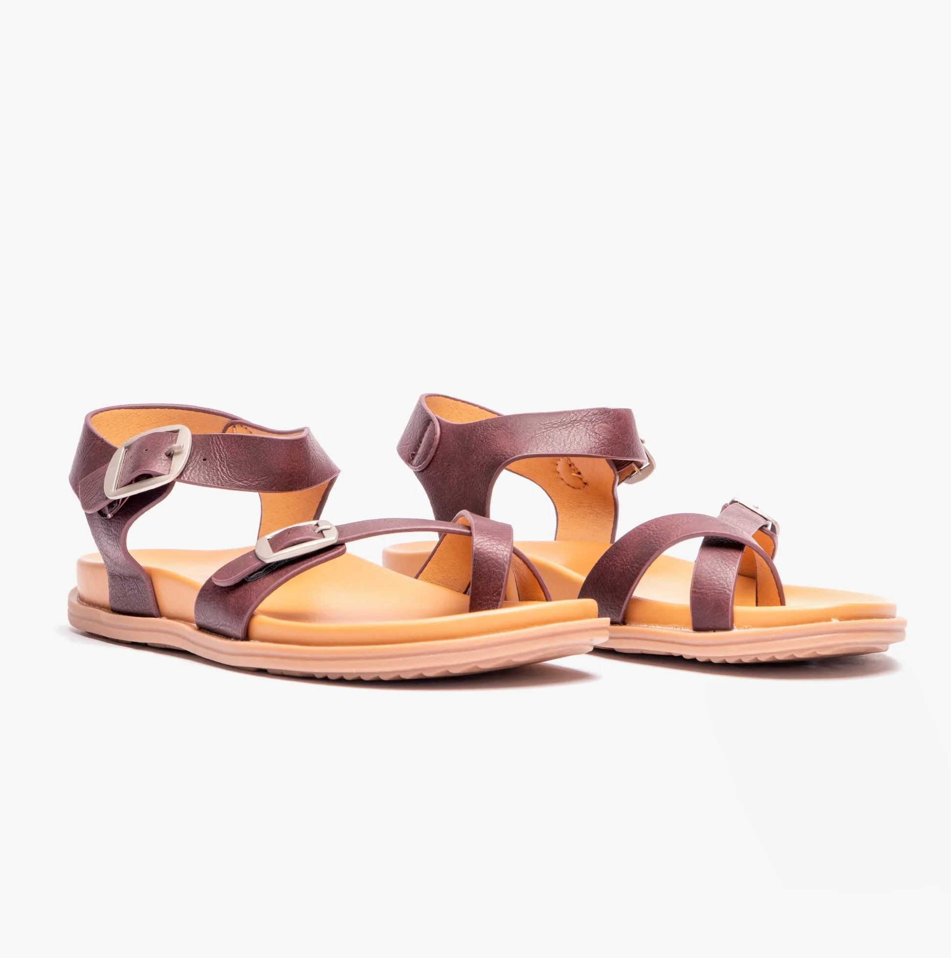 Heavenly Feet PALMA Womens Crossover Sandals Purple sold by Shuperb product image thumbnail 2