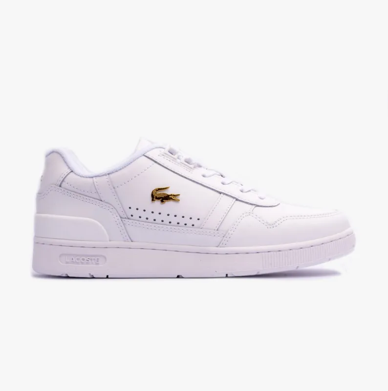 Lacoste T-CLIP 124 1 Womens Trainers White/Gold made by Lacoste