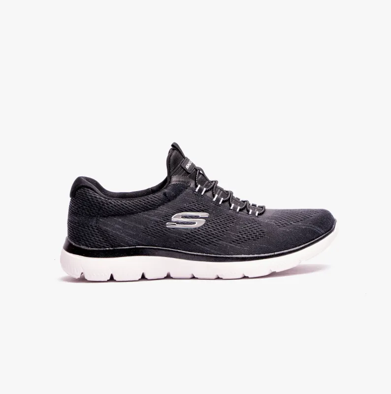 Skechers 150113/BKW SUMMITS-FUN FLARE Womens Shoes Black/White sold by Shuperb