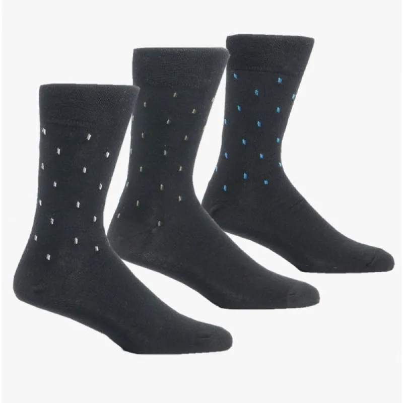 Shuperb Mens 3 Pack Of Diabetic Dash Socks Black/Multi: One Size sold by Shuperb