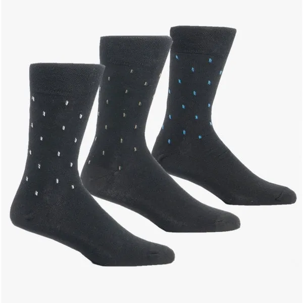 Shuperb Mens 3 Pack Of Diabetic Dash Socks Black/Multi: One Size sold by Shuperb