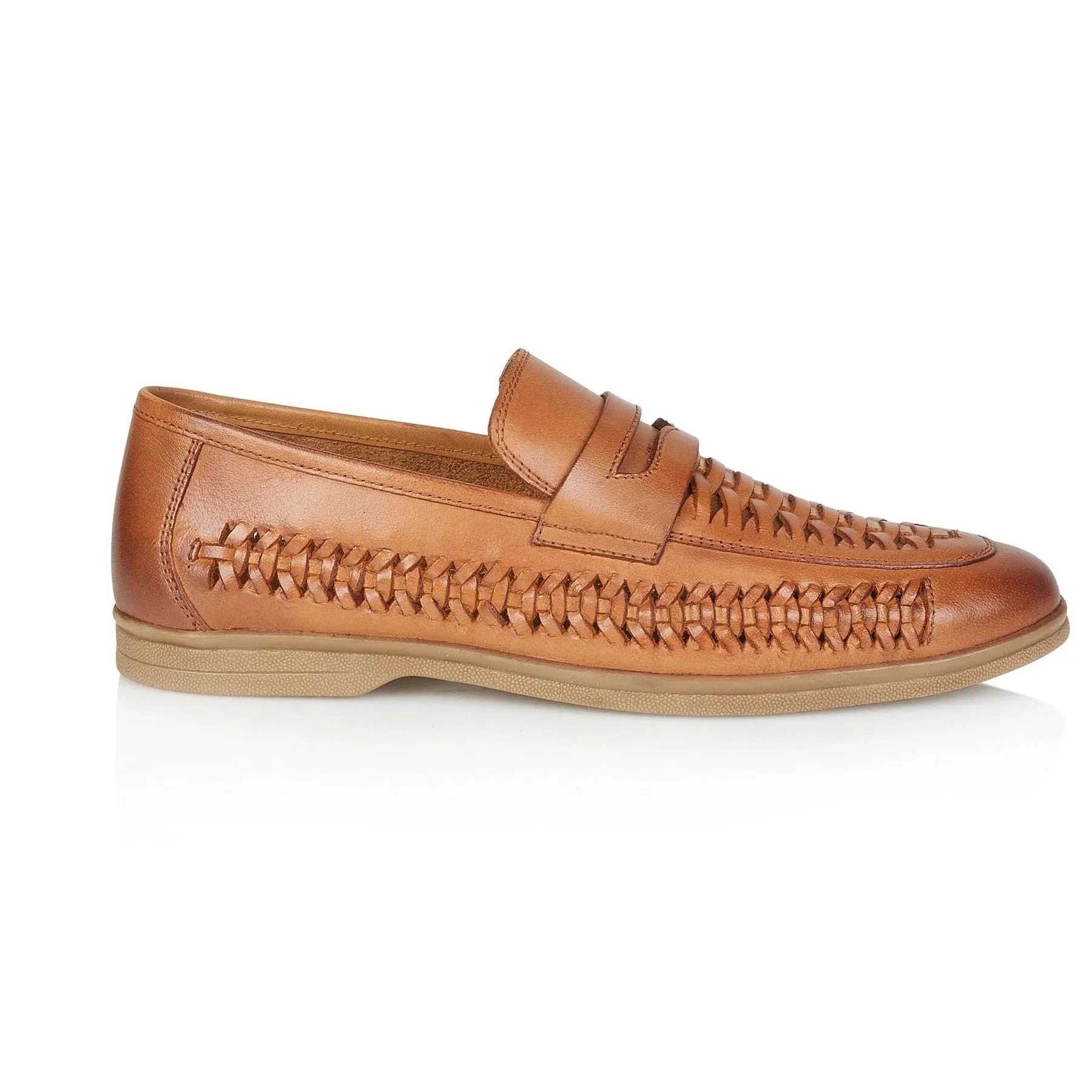 Silver Street London PERTH Mens Loafers Tan sold by Shuperb