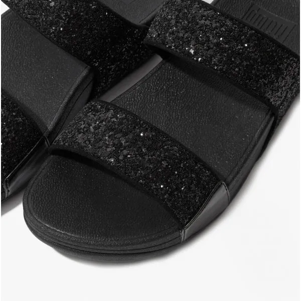 FitFlop LULU GLITTER Womens Sliders Black Sparkle sold by Shuperb product image thumbnail 4