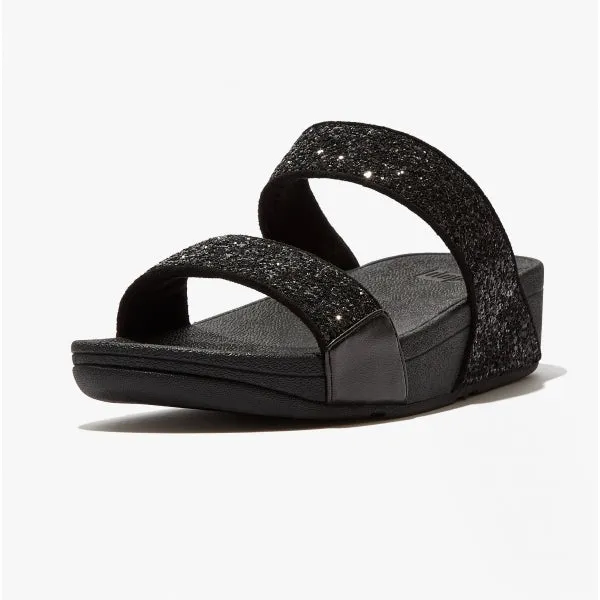 FitFlop LULU GLITTER Womens Sliders Black Sparkle sold by Shuperb product image thumbnail 5
