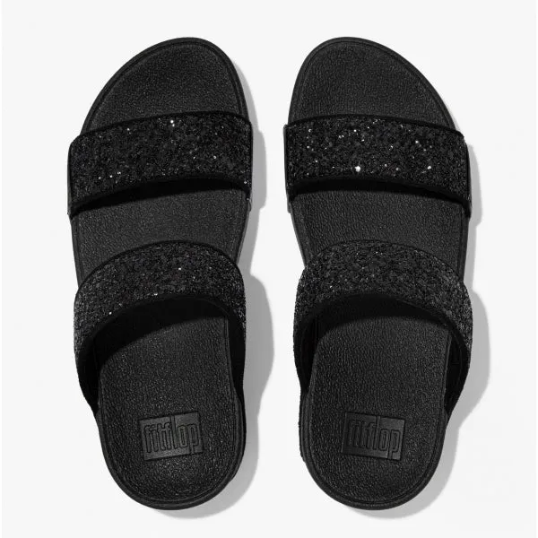 FitFlop LULU GLITTER Womens Sliders Black Sparkle sold by Shuperb product image thumbnail 2