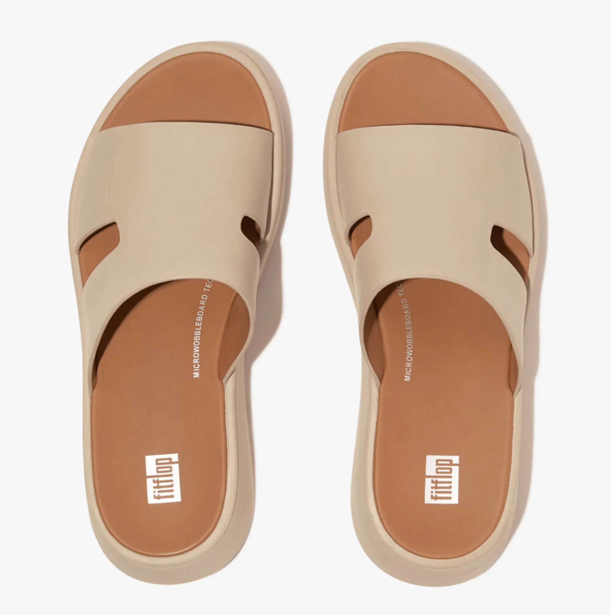 F-MODE H-BAR Womens Slides Stone Beige sold by Shuperb product image thumbnail 3