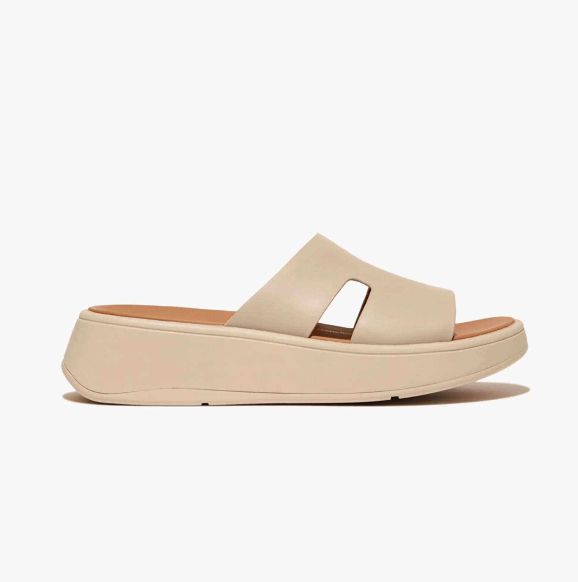 F-MODE H-BAR Womens Slides Stone Beige sold by Shuperb