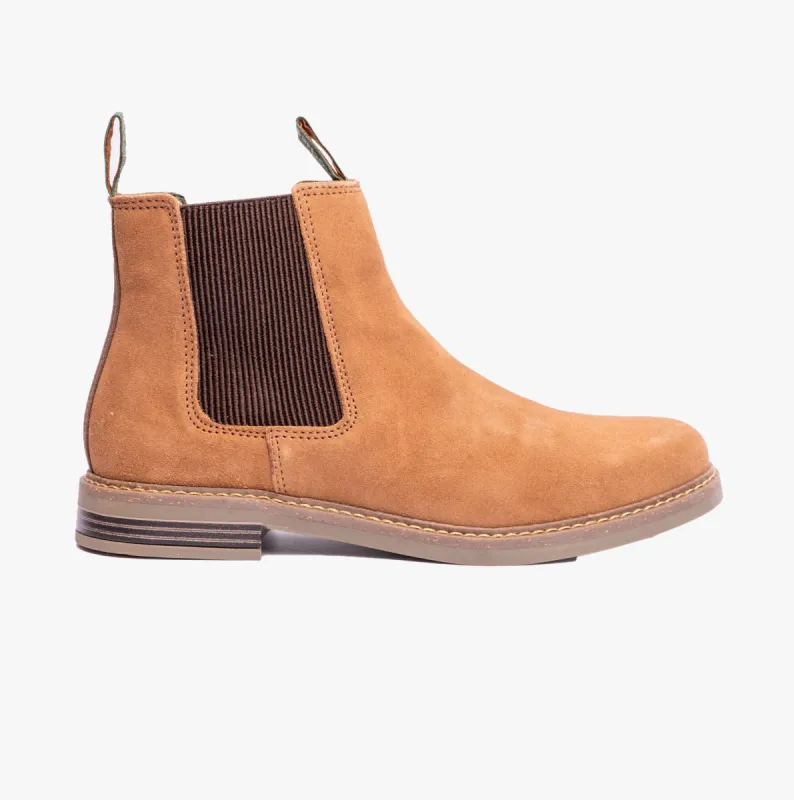 FARSLEY Mens Chelsea Boots Fawn Suede sold by Shuperb