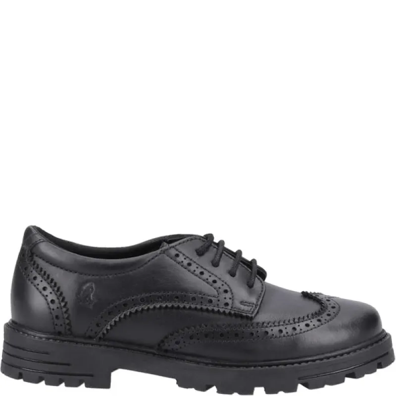 Hush Puppies MAXINE Girls Leather School Shoes Black sold by Shuperb