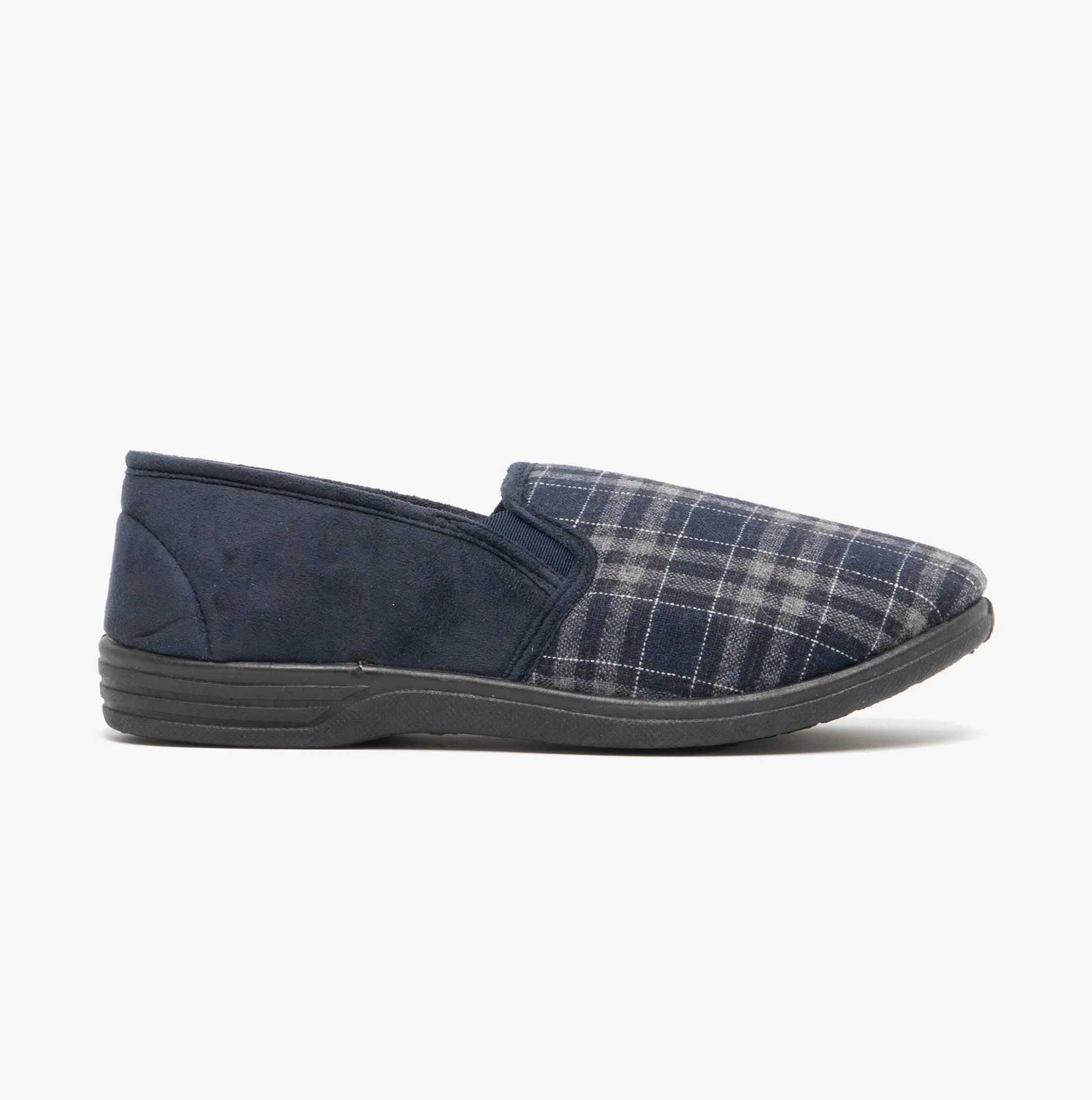 Zedzzz HARLEY Mens Full Slippers Navy sold by Shuperb