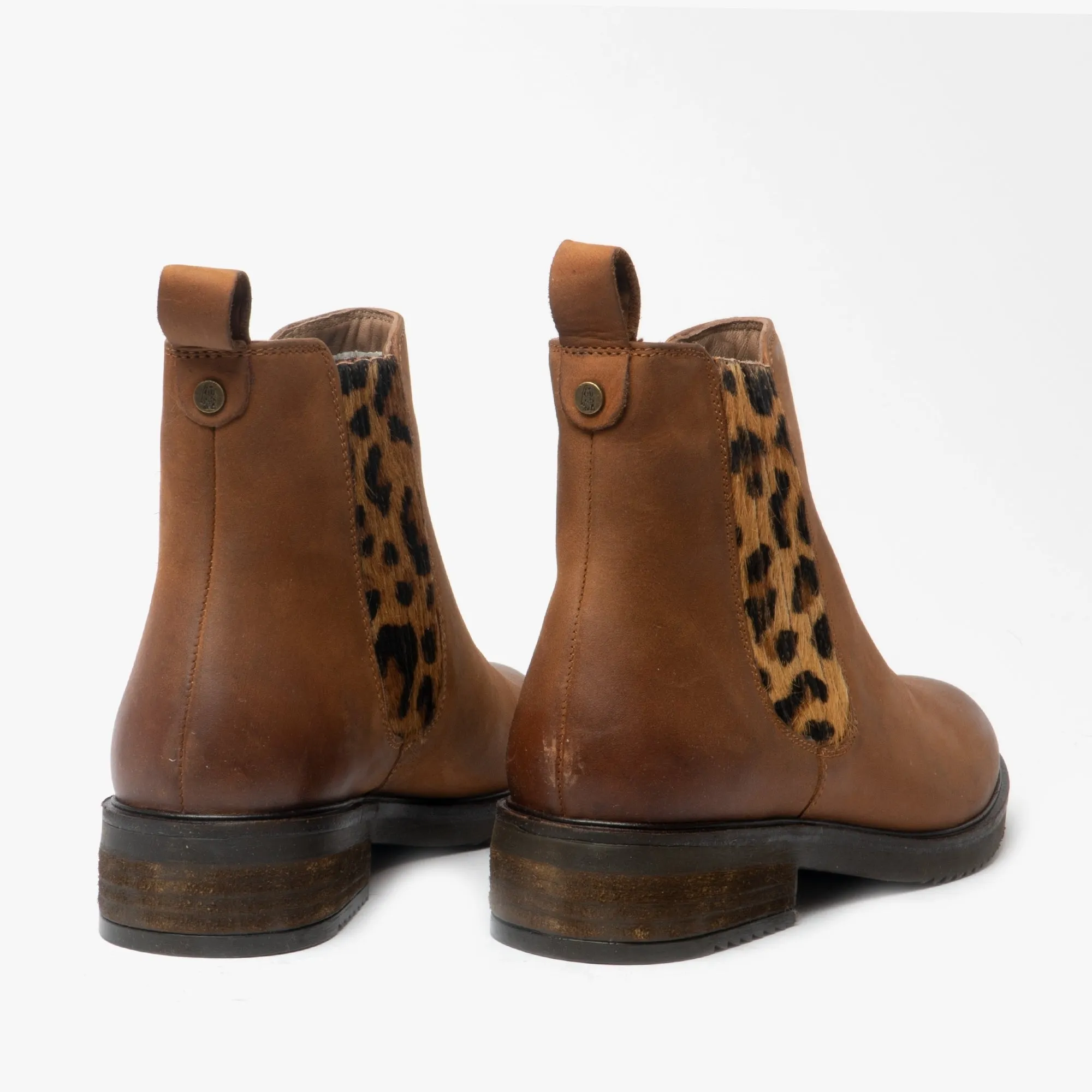 Hush Puppies STELLA Womens Leather Ankle Boots Tan sold by Shuperb product image thumbnail 5