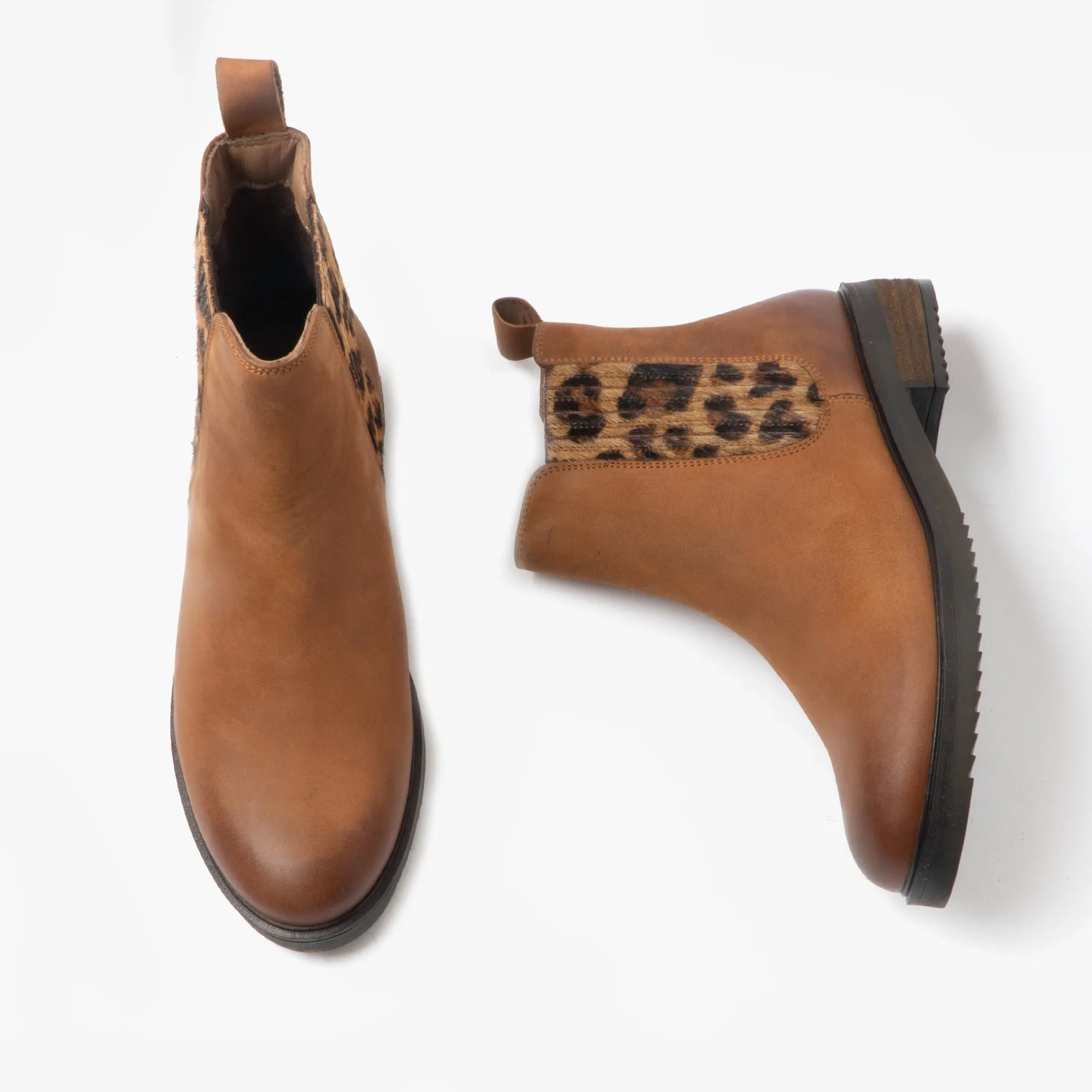 Hush Puppies STELLA Womens Leather Ankle Boots Tan sold by Shuperb product image thumbnail 3