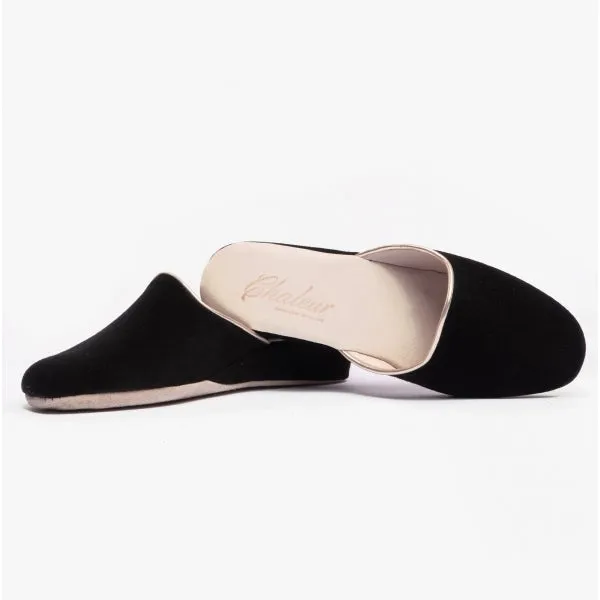 Chaleur EDDA Womens Mule Slippers Black sold by Shuperb product image thumbnail 4