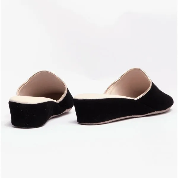 Chaleur EDDA Womens Mule Slippers Black sold by Shuperb product image thumbnail 3