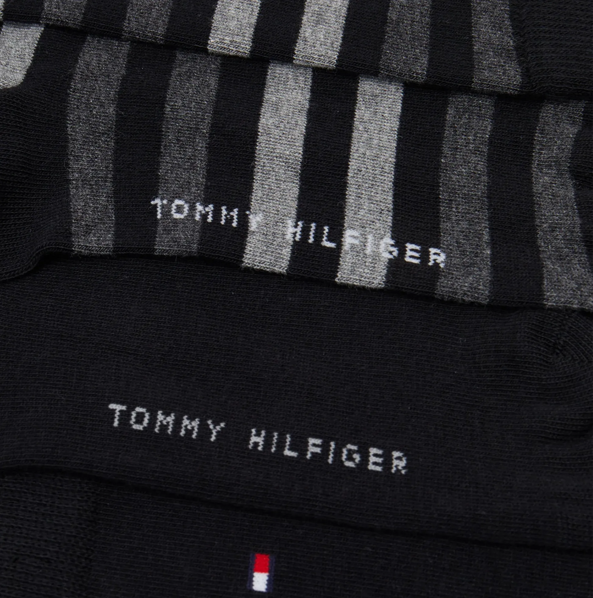 Tommy Hilfiger 2 Pack Mens Crew Stripe Socks Black sold by Shuperb product image thumbnail 4
