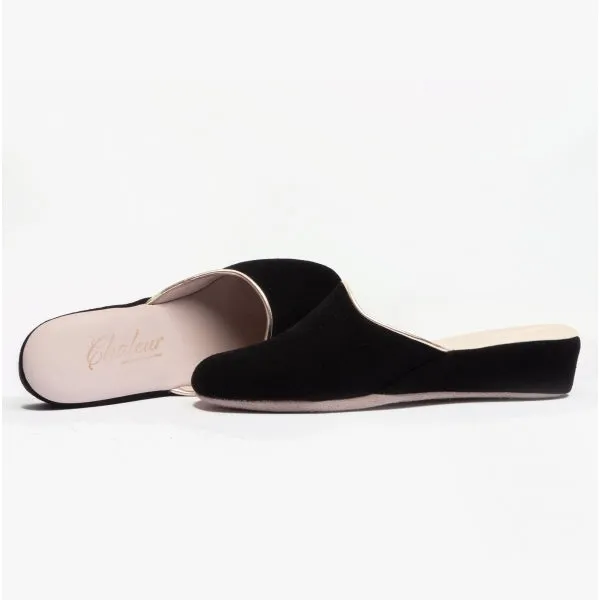Chaleur EDDA Womens Mule Slippers Black sold by Shuperb product image thumbnail 5