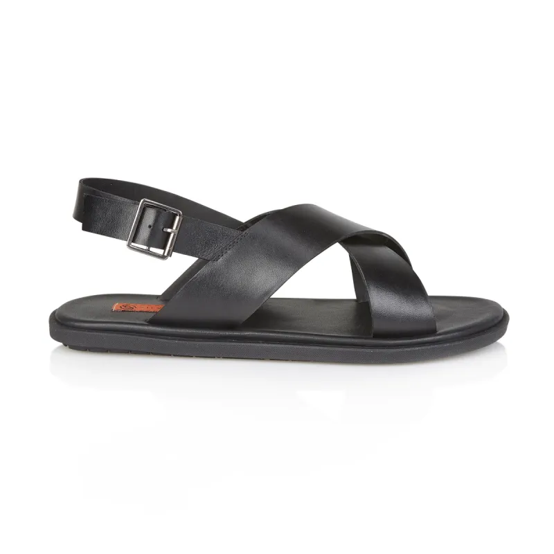 Silver Street London CROYDON Mens Sandals Black made by Shuperb