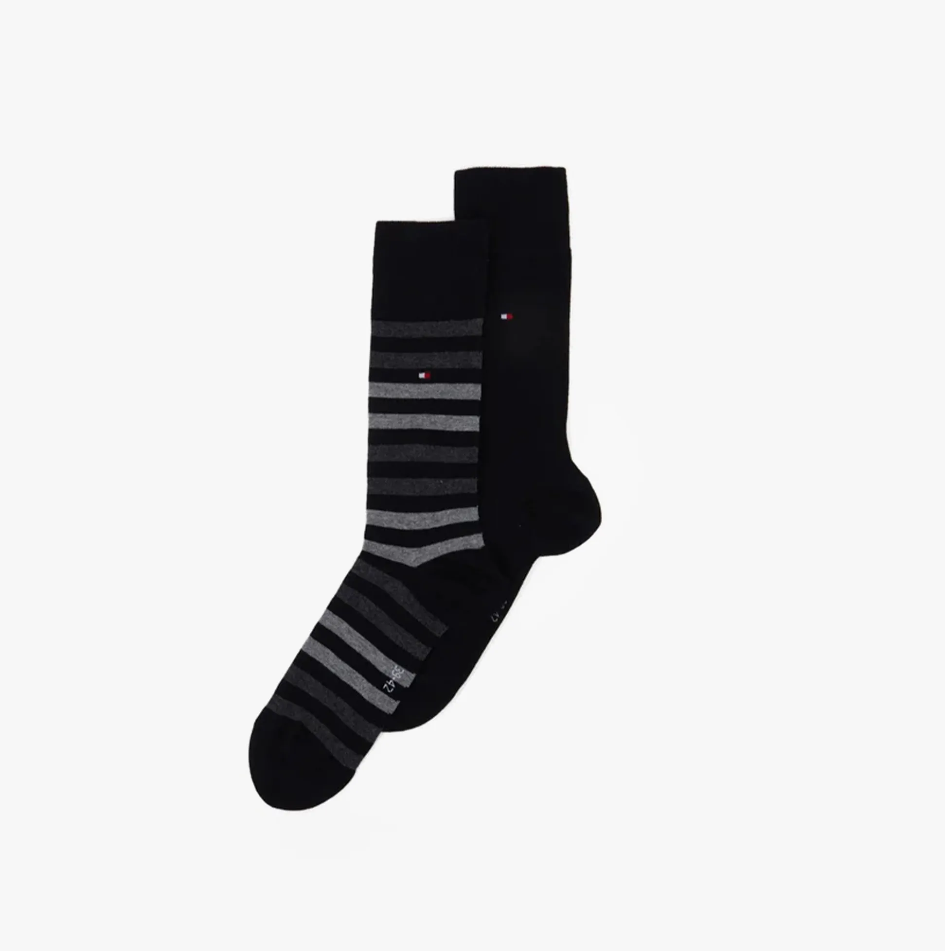 Tommy Hilfiger 2 Pack Mens Crew Stripe Socks Black sold by Shuperb product image thumbnail 3