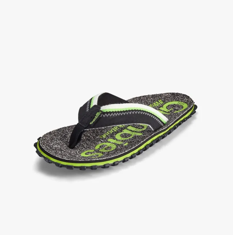 Gumbies CAIRNS Mens Recycled Flip-Flops Lime sold by Shuperb