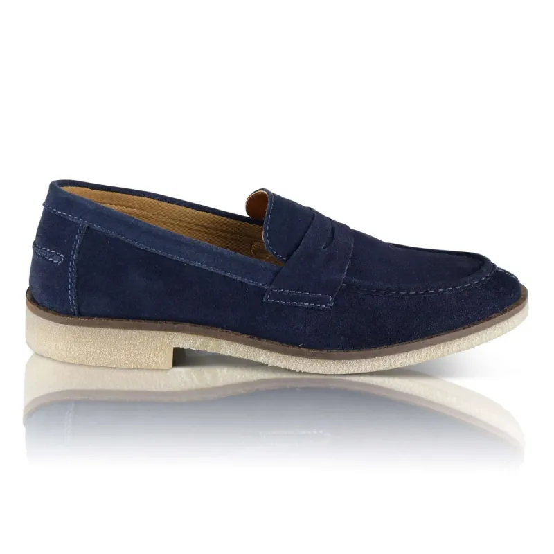 MORGAN Mens Loafers Blue sold by Shuperb