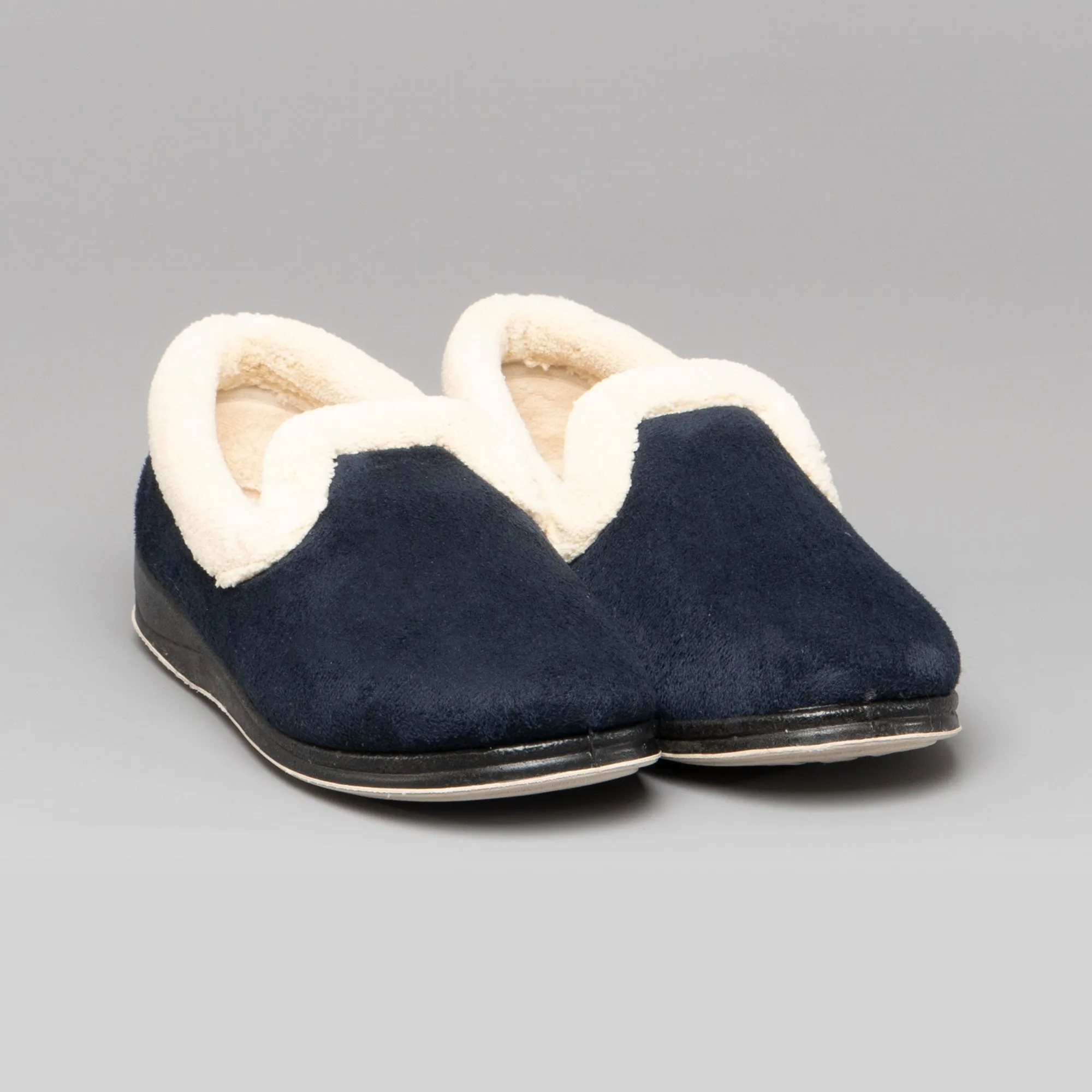 Padders REPOSE Womens (2E Fit) Full Slippers Navy sold by Shuperb product image thumbnail 2