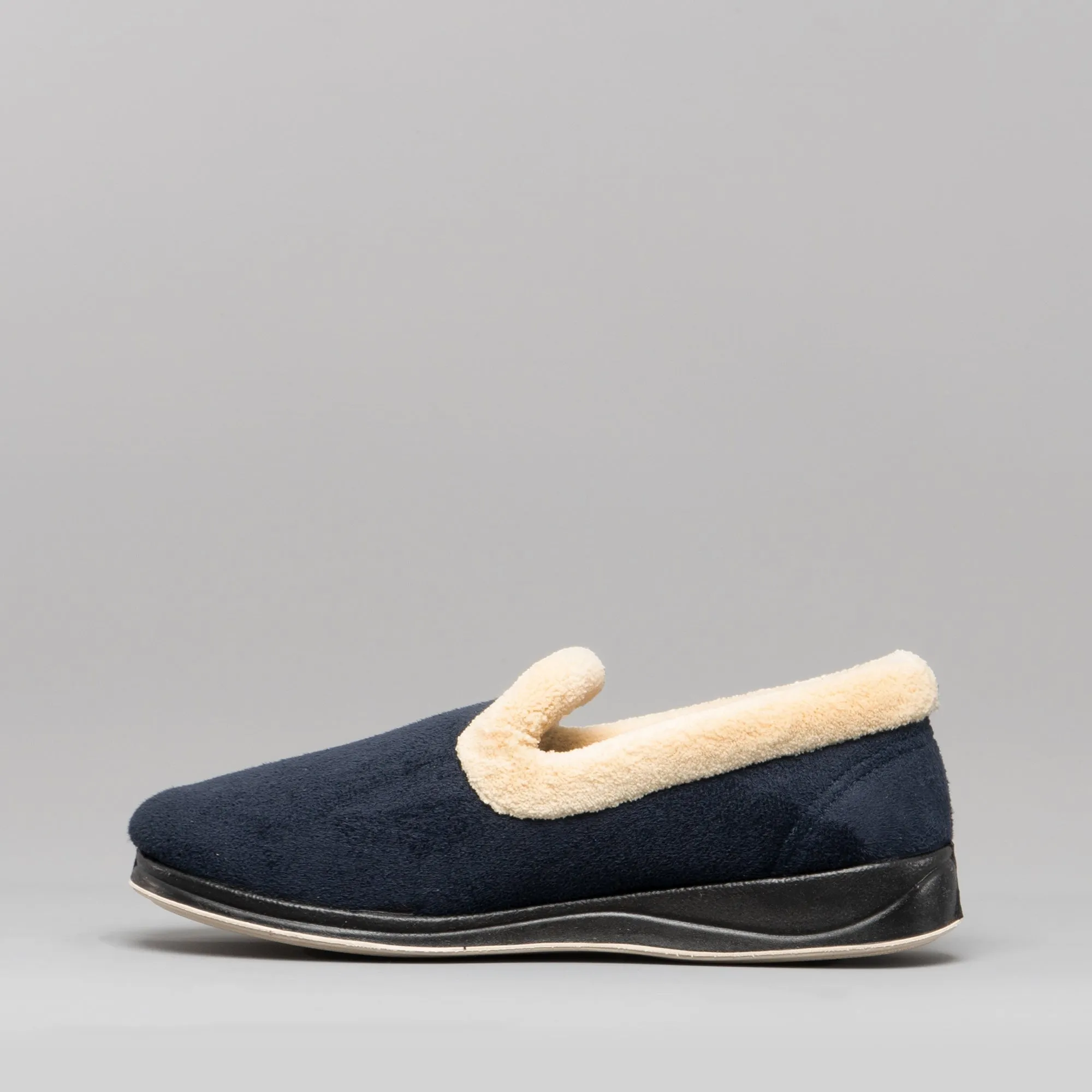 Padders REPOSE Womens (2E Fit) Full Slippers Navy sold by Shuperb product image thumbnail 5
