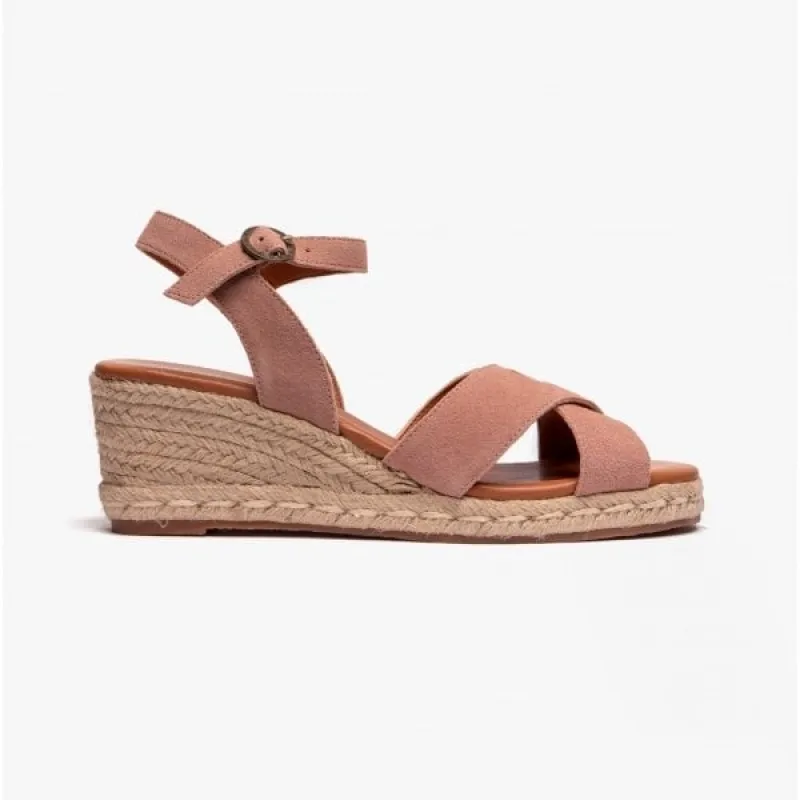 Barbour EMILY Womens Wedge Sandals Nude sold by Shuperb