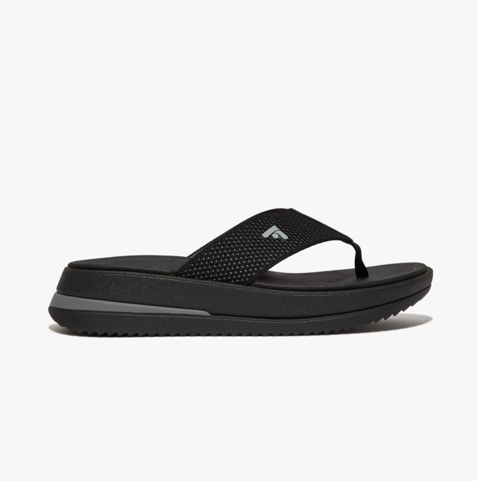 FitFlop SURFF TWO-TONE WEBBING Womens Toe Post Black sold by Shuperb