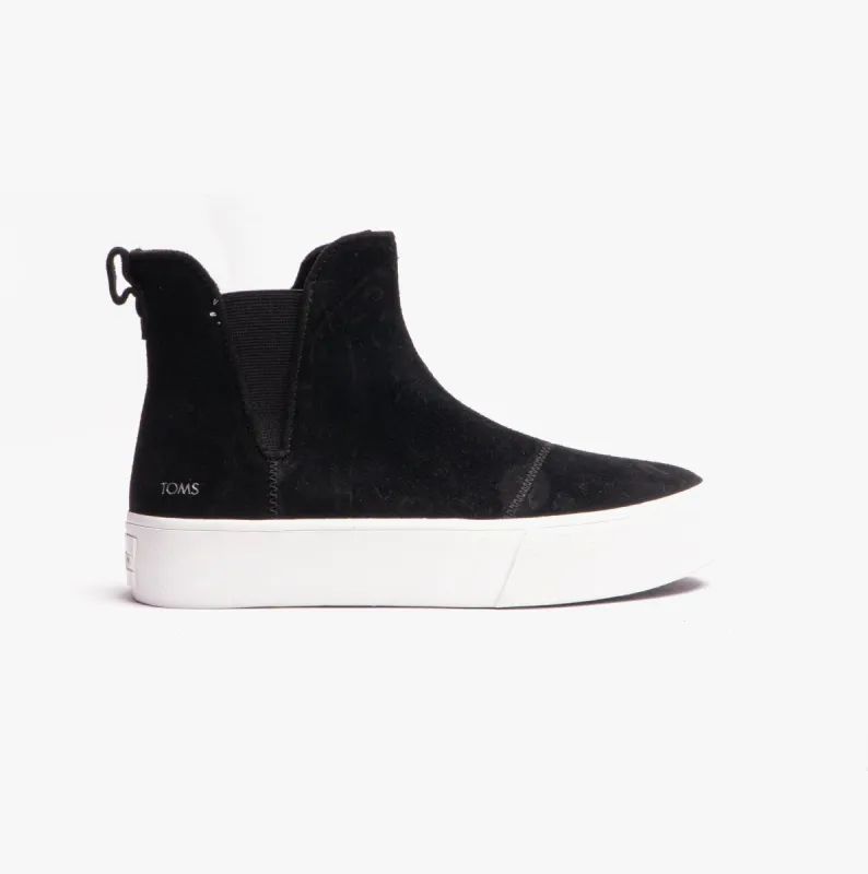 TOMS FENIX PLATFORM CHELSEA Womens Boots Black sold by Shuperb