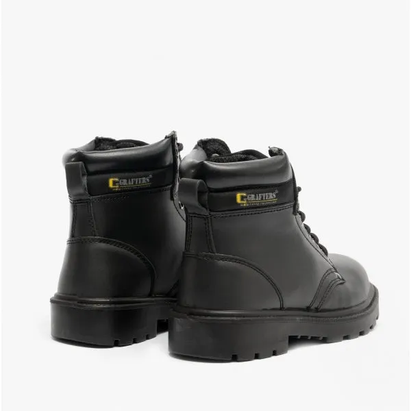 Grafters APPRENTICE Unisex Leather Safety Boots Black sold by Shuperb product image thumbnail 5