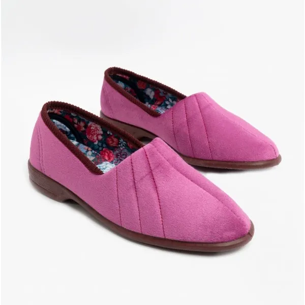 Sleepers AUDREY III Womens Wide Fit Full Slippers Plum sold by Shuperb product image thumbnail 2
