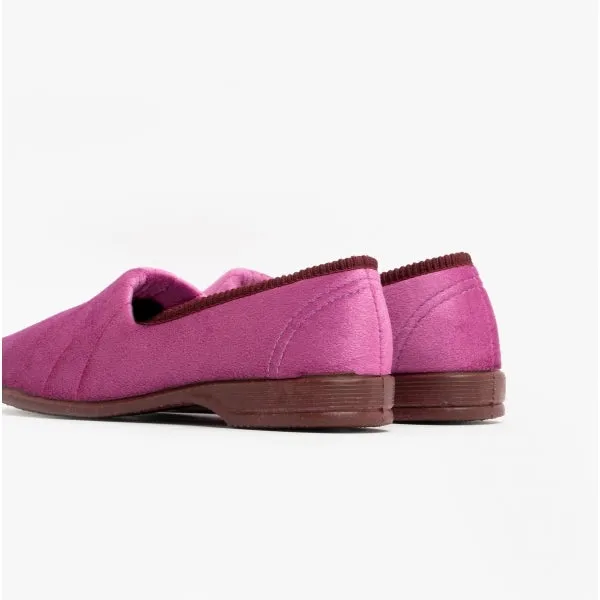 Sleepers AUDREY III Womens Wide Fit Full Slippers Plum sold by Shuperb product image thumbnail 5